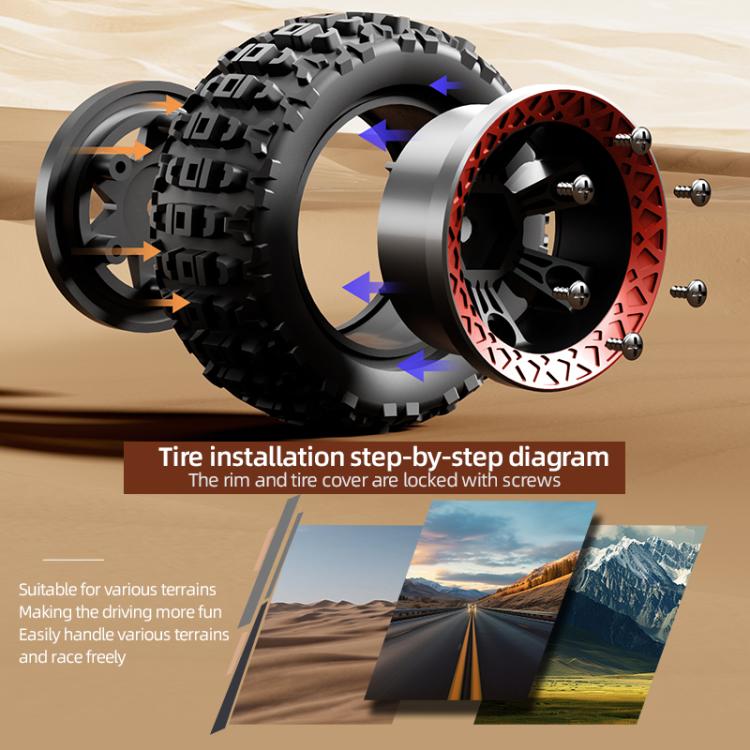 JJR/C C8820 1:18 4WD Carbon Brush Short Truck Off-road Remote Control Car