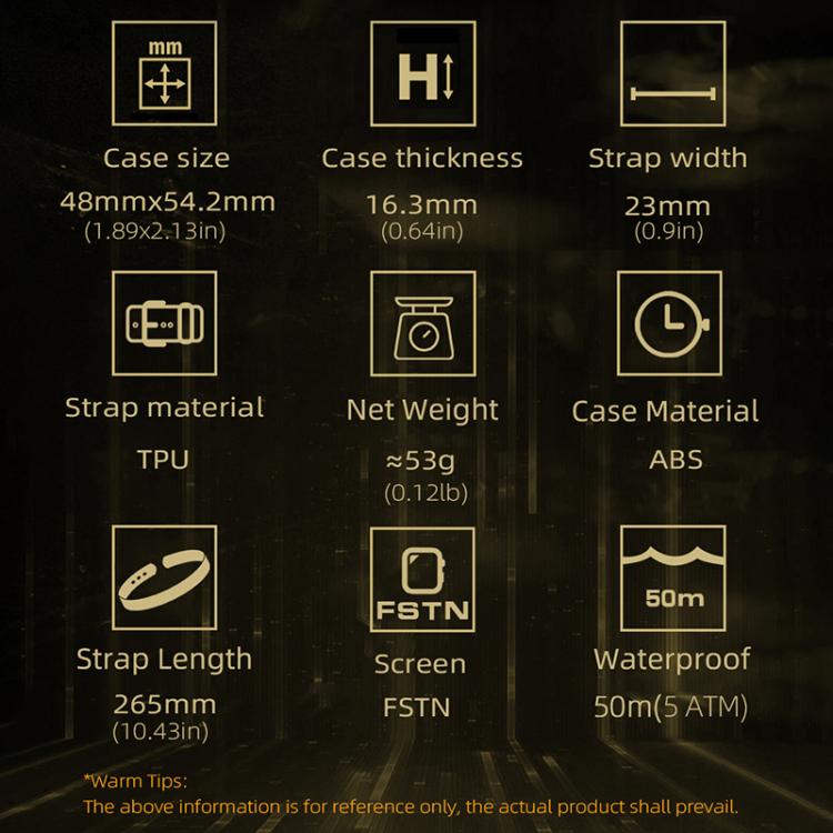 NORTH EDGE MARS 5 Outdoor Men Smart Sports Watch Support Heart Rate / Blood Oxygen Monitoring