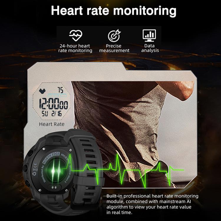 NORTH EDGE MARS 5 Outdoor Men Smart Sports Watch Support Heart Rate / Blood Oxygen Monitoring