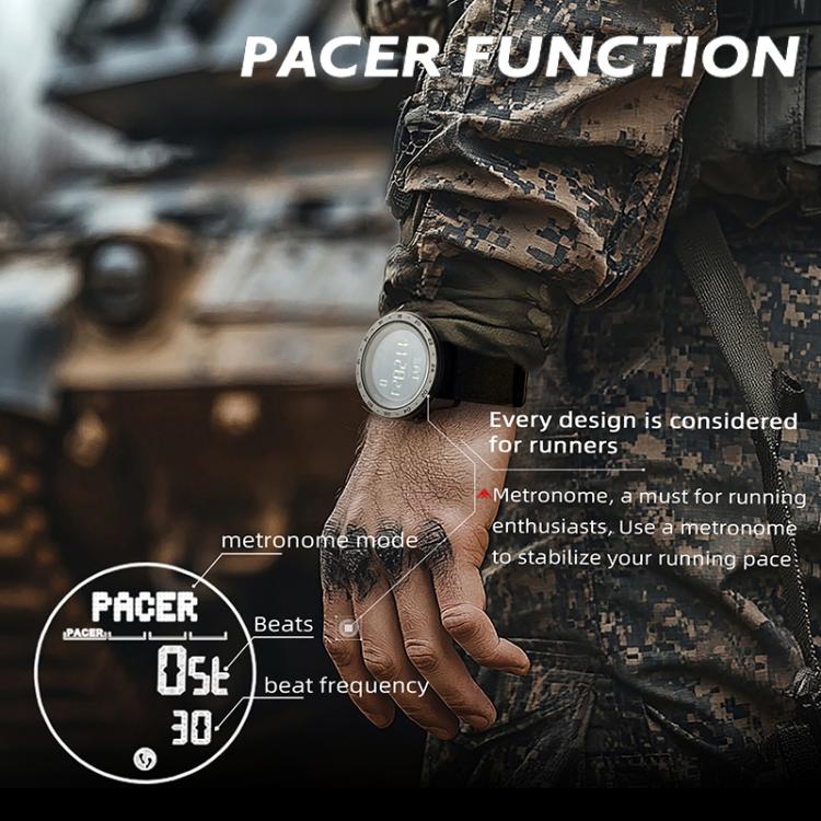 NORTH EDGE TANK 3 Outdoor Waterproof Men Sports Watch Support Pedometer and Compass