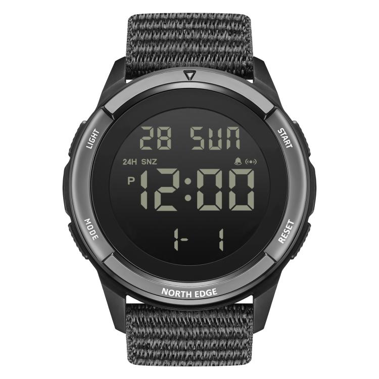 NORTH EDGE TERRAX Outdoor Luminous Waterproof Men Multifunctional Nylon Strap Sports Watch