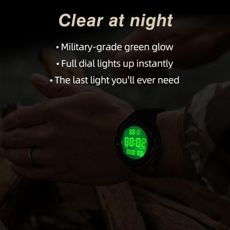 NORTH EDGE TERRAX Outdoor Luminous Waterproof Men Multifunctional Nylon Strap Sports Watch
