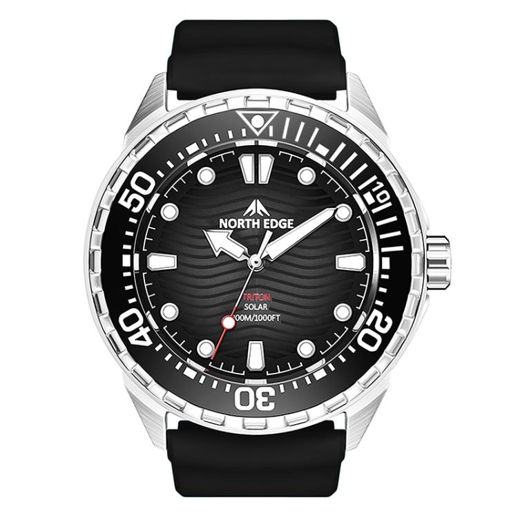 NORTH EDGE TRITON Outdoor Dive Men Solar Luminous Quartz Watch