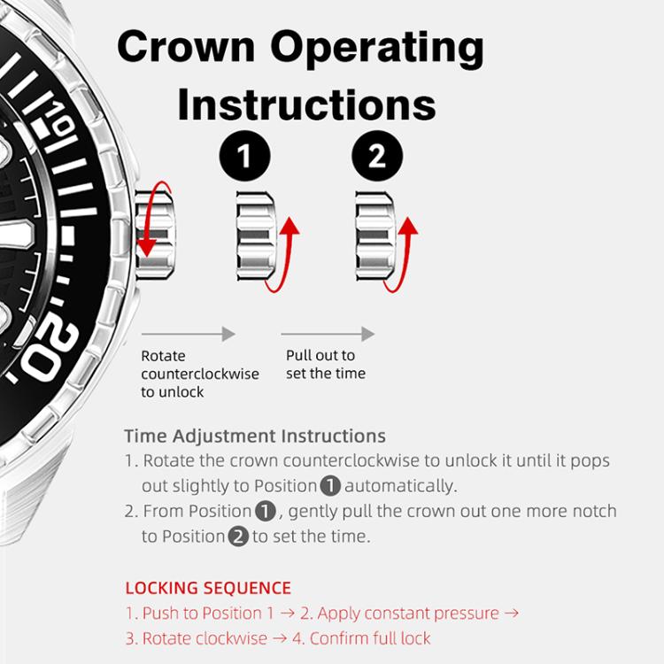 NORTH EDGE TRITON Outdoor Dive Men Solar Luminous Quartz Watch