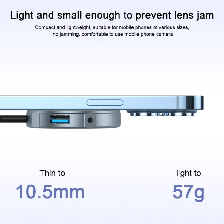 YCE-V195H USB-C / Type-C to PD3.0, HD2.0, USB3.2, 3.5mm, M.2 NVMe Magnetic Hard Drive Enclosure