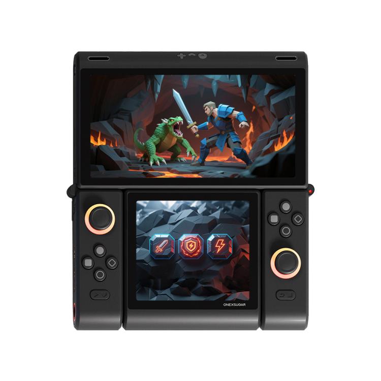 ONE-NETBOOK Sugar 1 Dual Screen Handheld Game Console, Android 14 Snapdragon G3 Gen3
