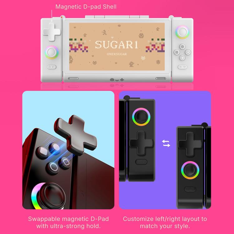 ONE-NETBOOK Sugar 1 Dual Screen Handheld Game Console, Android 14 Snapdragon G3 Gen3