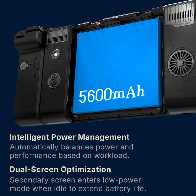 ONE-NETBOOK Sugar 1 Dual Screen Handheld Game Console, Android 14 Snapdragon G3 Gen3