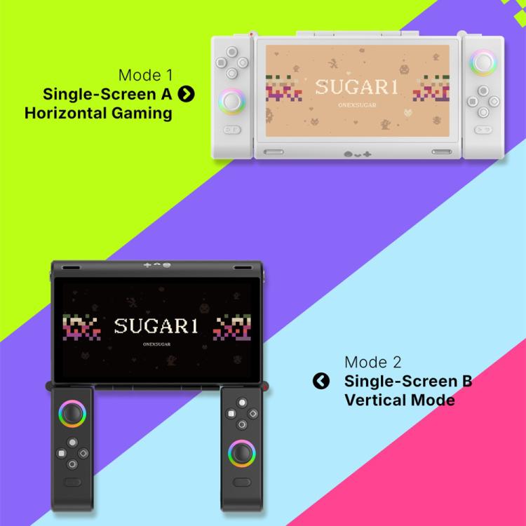 ONE-NETBOOK Sugar 1 Dual Screen Handheld Game Console, Android 14 Snapdragon G3 Gen3