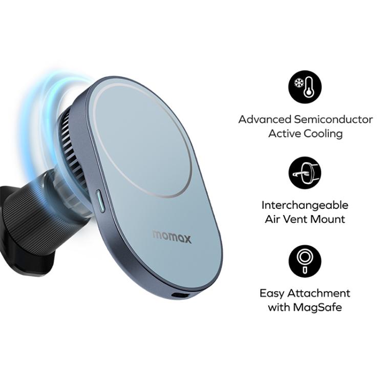 Momax CM38Q22 1-Move Q.Mag 25W Magnetic Wireless Fast Charging Car Mount