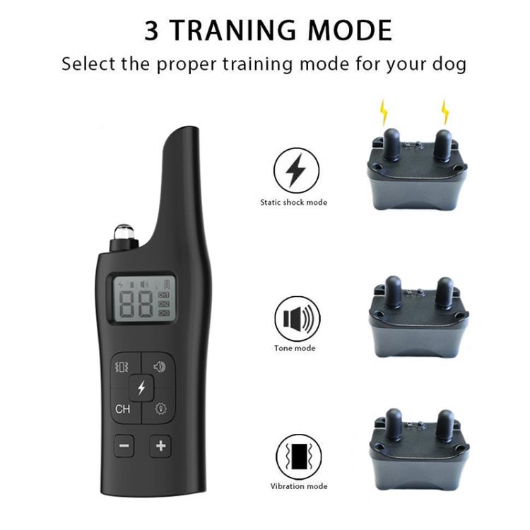 Remote Control Electric Shock Vibration Warning Pet Barking Stopper Waterproof Electronic Collar