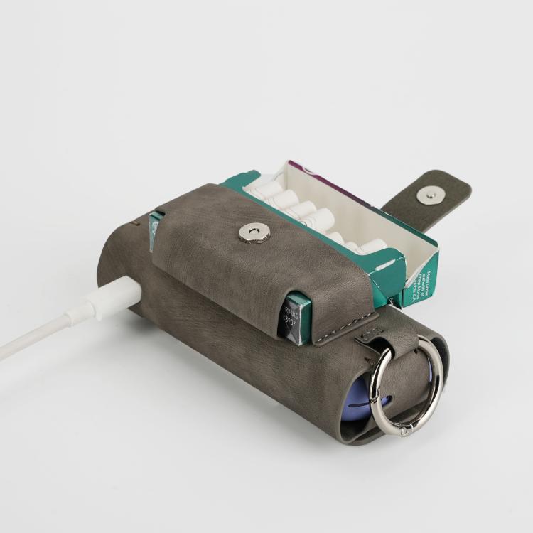 Frosted Retro Pattern Electronic Cigarette and Cigarette Storage Bag with Hook