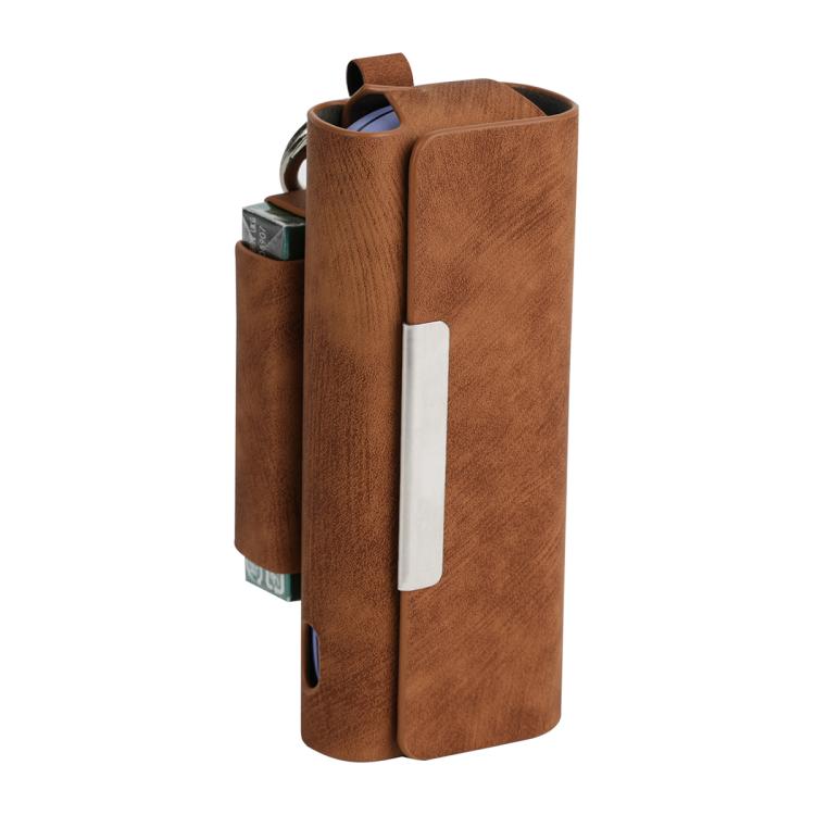 Frosted Retro Pattern Electronic Cigarette and Cigarette Storage Bag with Hook