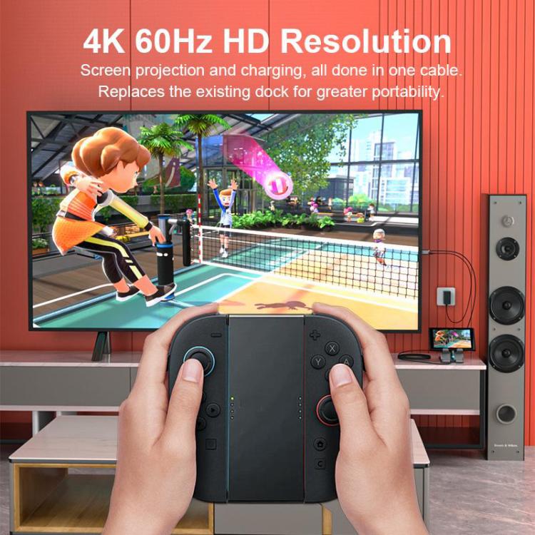 SJX03 4K 60Hz Type-C to HDMI HD Projection Cable, Length: 2m