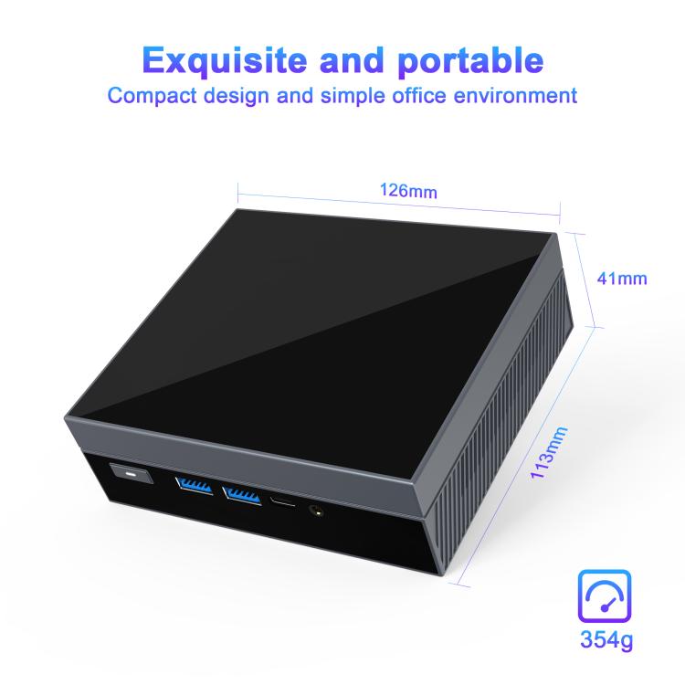 GXMO GX59 Windows 11 Mini PC, 16GB+512GB, Intel 12th Gen Celeron N5095 Quad-Core Processor