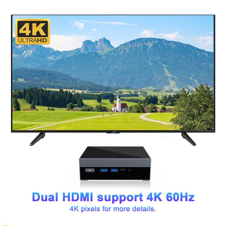 GXMO GX59 Windows 11 Mini PC, 16GB+512GB, Intel 12th Gen Celeron N5095 Quad-Core Processor