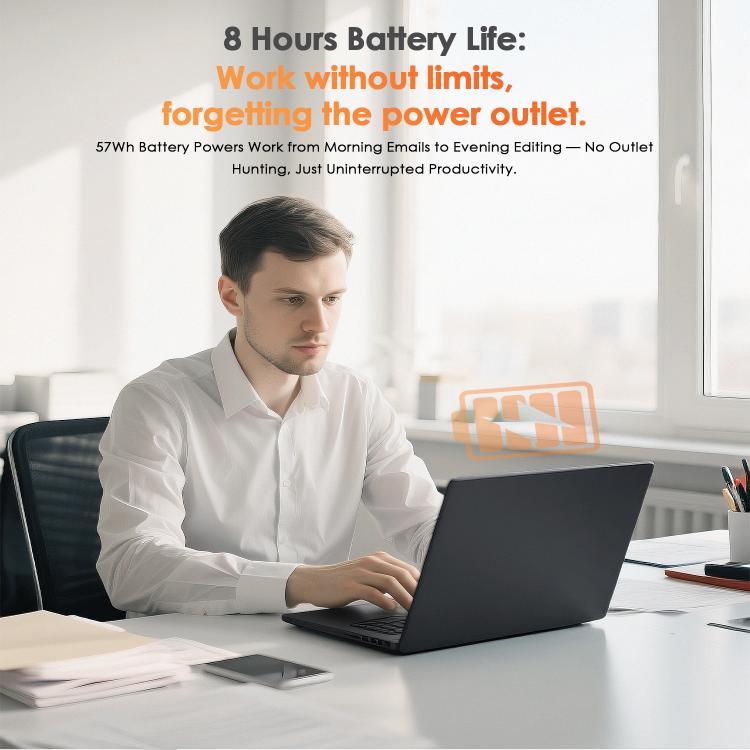 GXMO T160 16 inch Windows 11 Laptop, 16GB+512GB, AMD Ryzen 5 7430U Hexa Core Processor