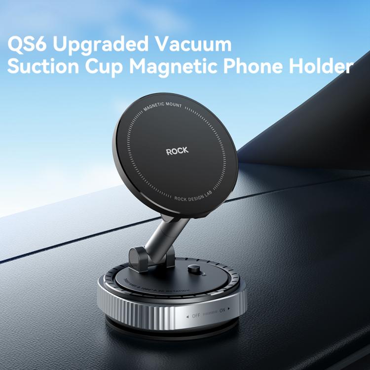 ROCK QS6 Upgraded Vacuum Suction Cup Magnetic Phone Car Holder