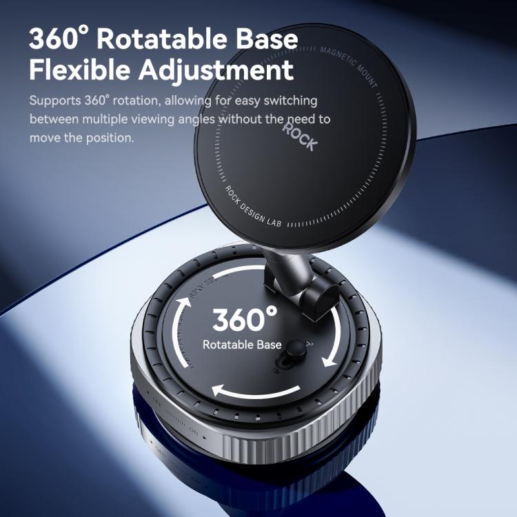 ROCK QS6 Upgraded Vacuum Suction Cup Magnetic Phone Car Holder