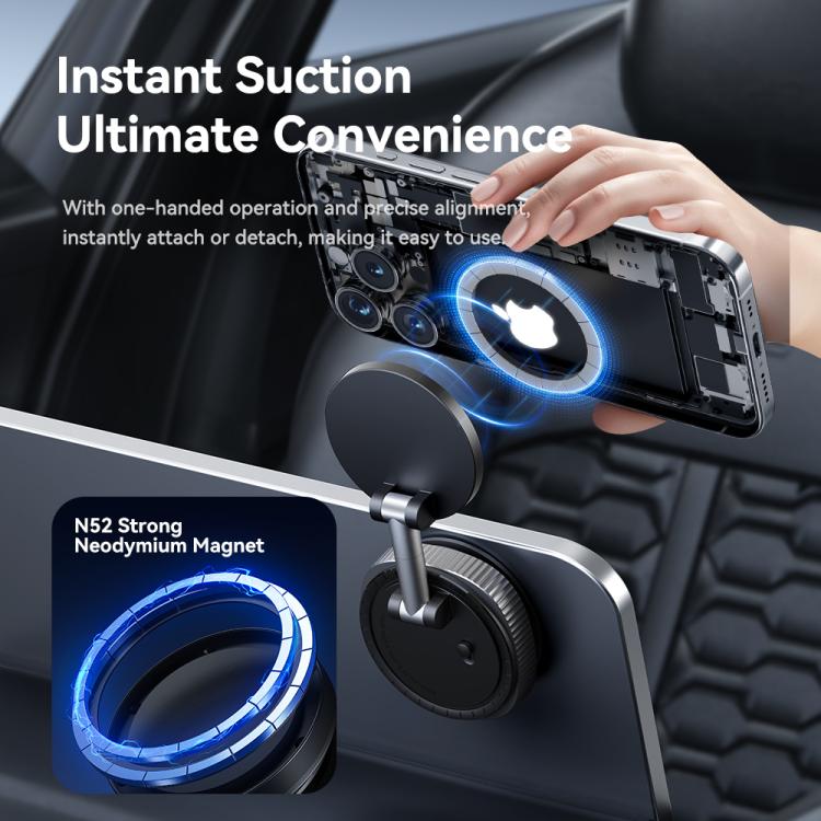 ROCK QS6 Upgraded Vacuum Suction Cup Magnetic Phone Car Holder
