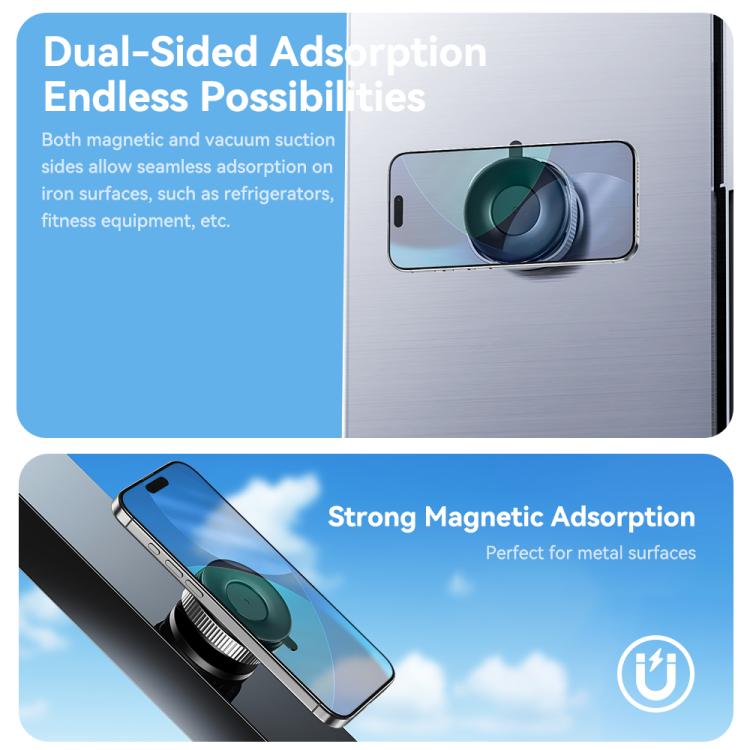 ROCK QS6 Upgraded Vacuum Suction Cup Magnetic Phone Car Holder