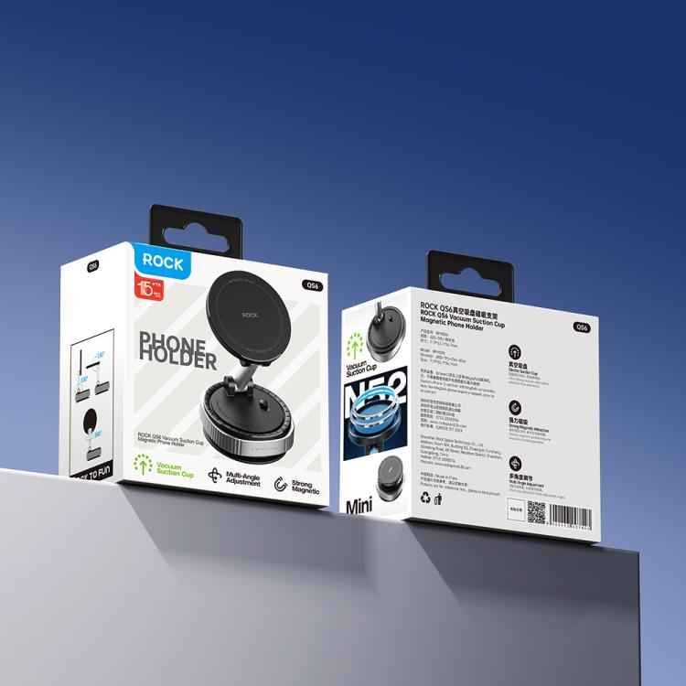 ROCK QS6 Upgraded Vacuum Suction Cup Magnetic Phone Car Holder