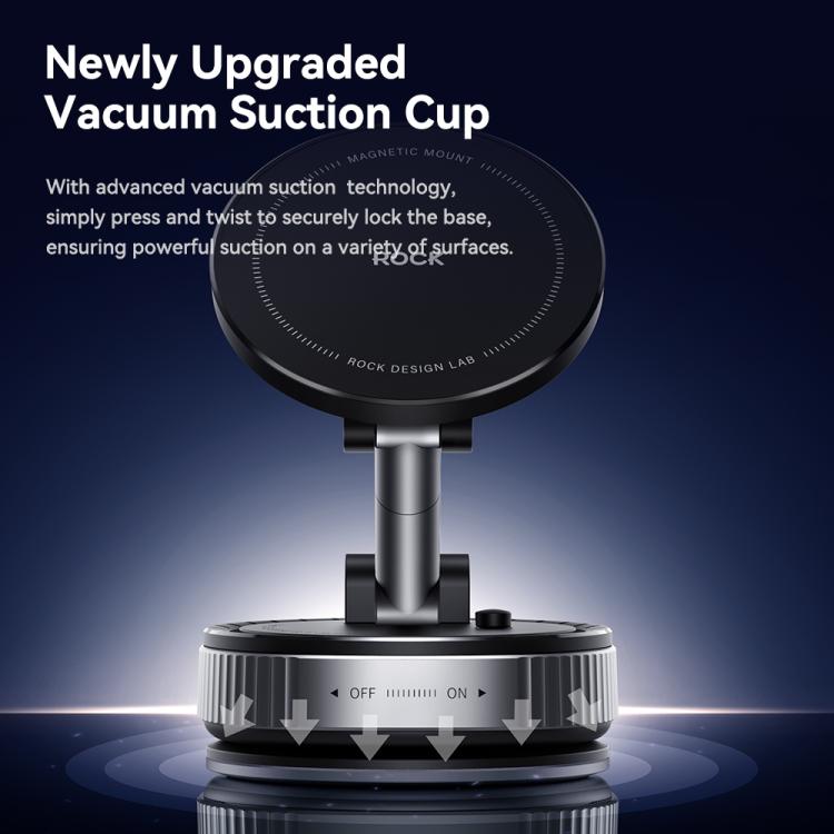 ROCK QS6 Upgraded Vacuum Suction Cup Magnetic Phone Car Holder