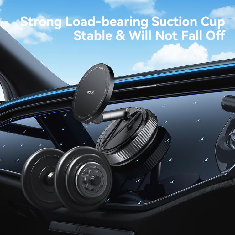 ROCK QS6 Upgraded Vacuum Suction Cup Magnetic Phone Car Holder
