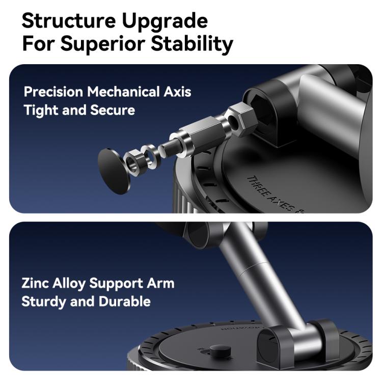 ROCK QS6 Upgraded Vacuum Suction Cup Magnetic Phone Car Holder