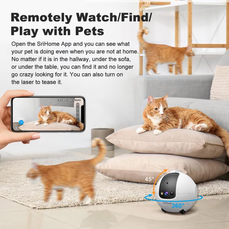 SriHome DH013 4MP Smart Pet Robot Camera