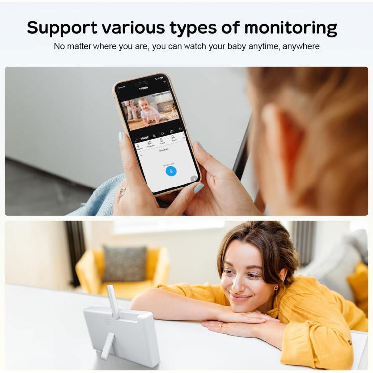 SriHome DH050-SH064 5 inch Baby Monitor Care Camera Kit