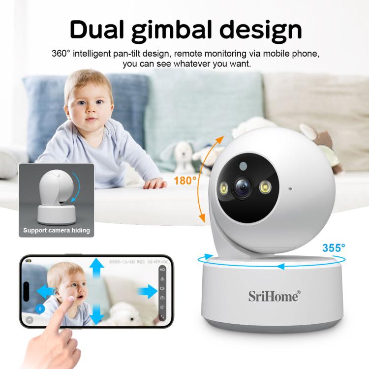 SriHome DH050-SH064 5 inch Baby Monitor Care Camera Kit