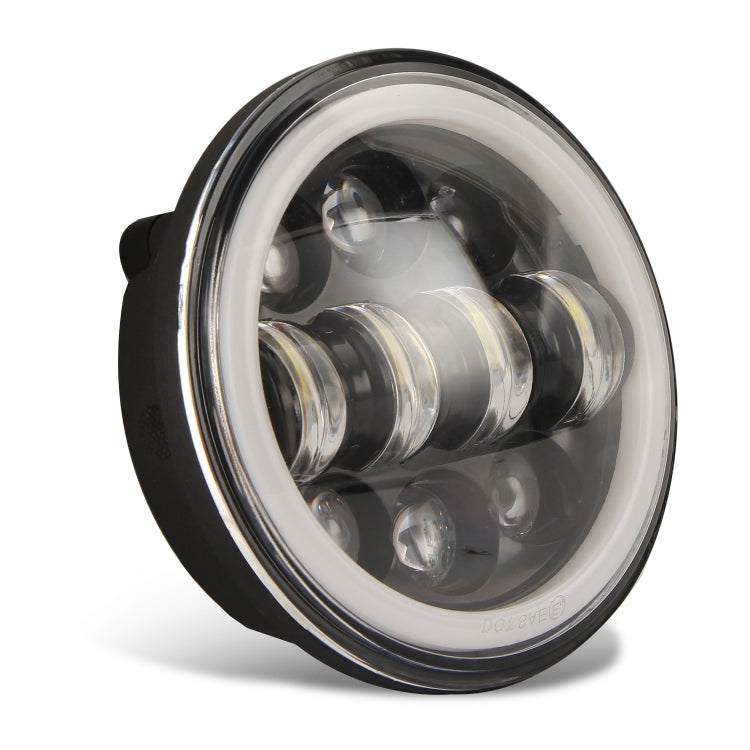 EagleVision DC9-30V 35W 6000K 4000LM 5.75 inch Round Motorcycle 6LEDs Headlight with Angel Eye for Harley-Davidson