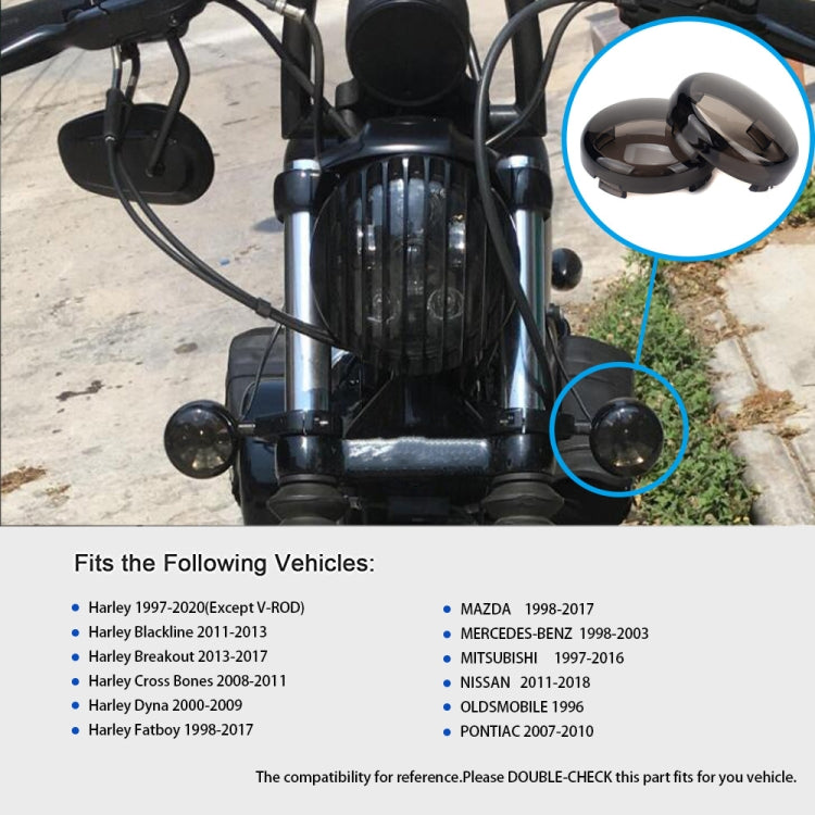 4 PCS Motorcycle Front and Rear Turn Signal Cover / Turn Signal Shell for Harley