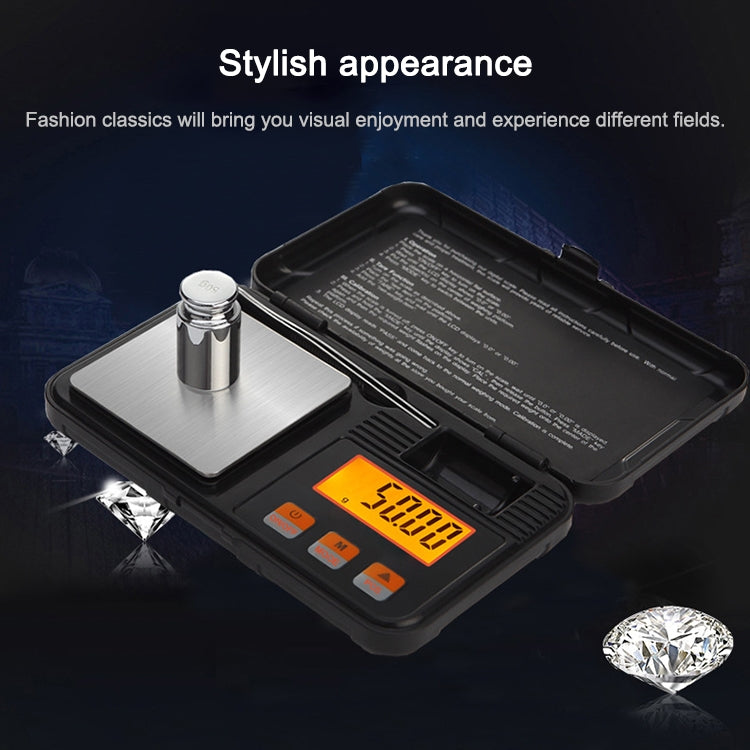 200g/0.01g High-Precision Portable Jewelry Scale  Mini Electronic Scale Precision Carat Electronic Scale