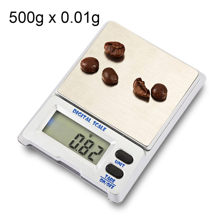 M-18 500g x 0.01g High Accuracy Digital Electronic Jewelry Scale Balance Device with 1.5 inch LCD Screen