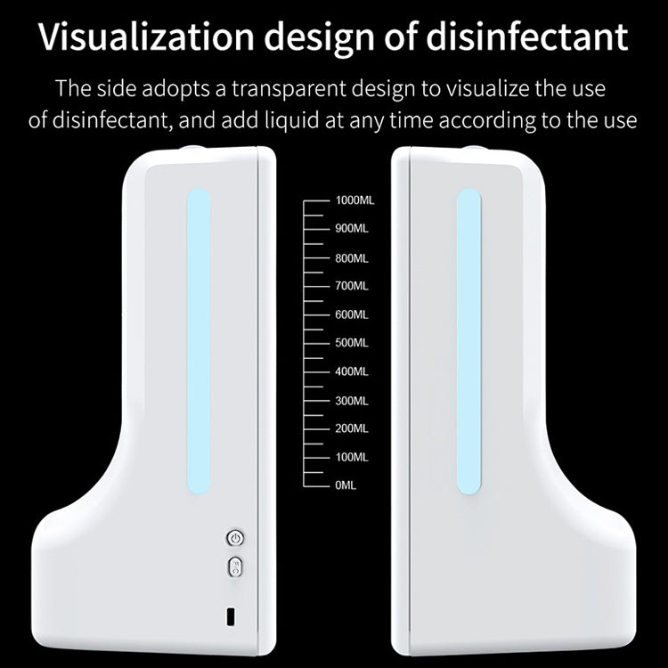 K9 Handsfree Non-contact Body Light-sensitive Distance Sensor Thermometer + 1000ml Automatic Non-contact Liquid Soap Dispenser