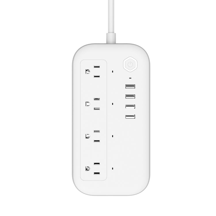 YPS11 Four Holes + 4 x USB Multi-purpose WiFi Smart Power Strip, US Plug