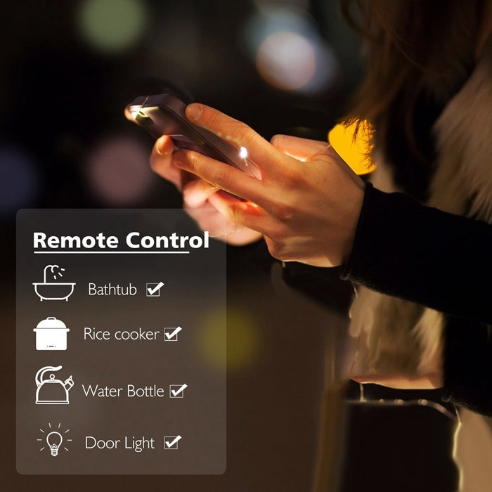 10A Smart WiFi Mini Plug APP Remote Control Timing Check Power Usage Smart Socket Works with Alexa & Google Home, AC 110V, US Plug