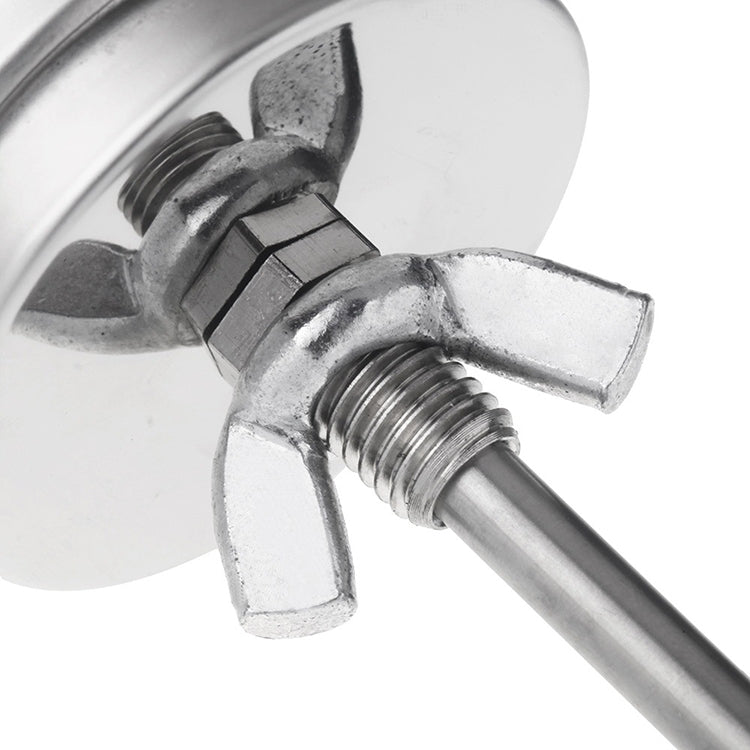 Stainless Steel Oven Thermometers BBQ Smoker Pit Grill Bimetallic Thermometer Temp Gauge Cooking Tools with Dual Display & Anti-fog Glass