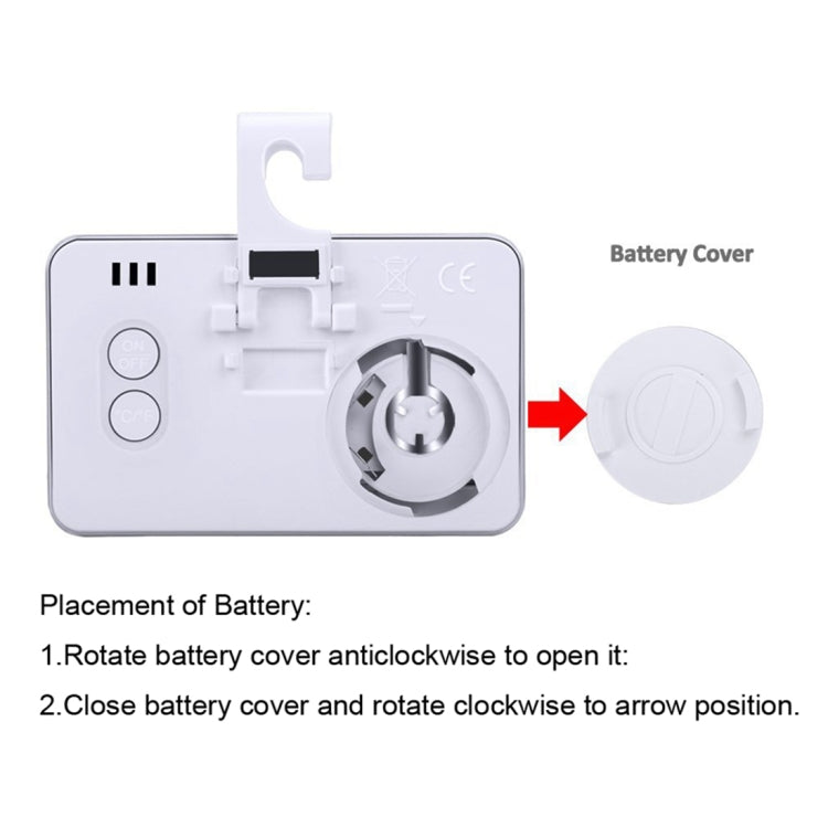 Mini Refrigerator Thermometer Digital LCD Display Freezer Temperature Meter with Hook