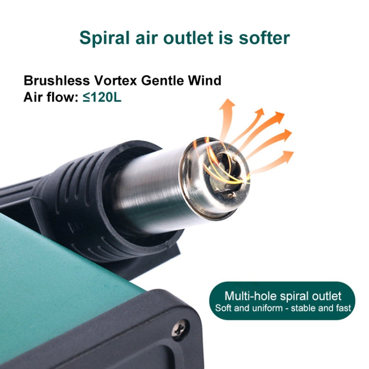 YIHUA 8786D 2 in 1 AC 220V LED Display Adjustable Temperature Hot Air Gun + Solder Station & Soldering Iron