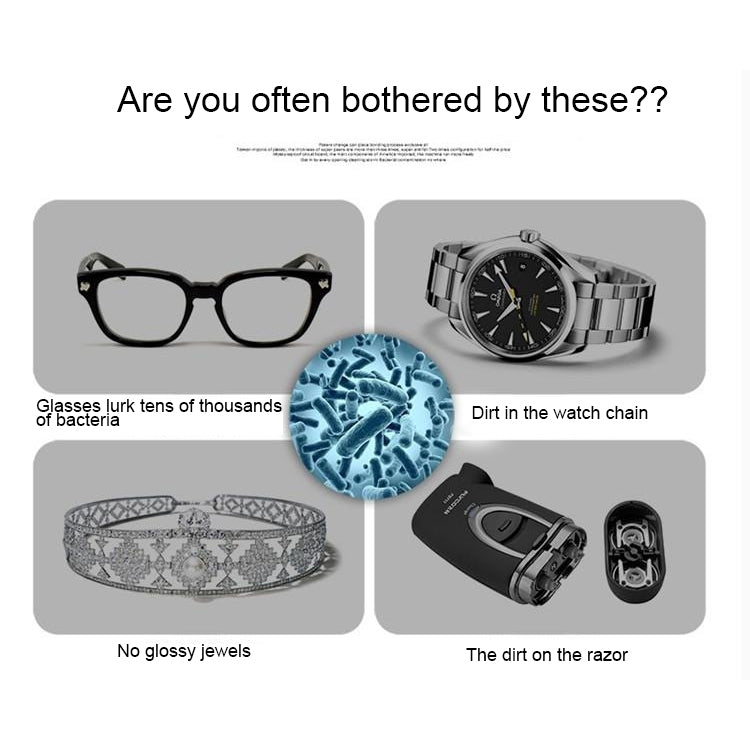 BAKU BK-3550 35W / 50W Adjustable 0.8L LCD Display Ultrasonic Cleaner, AC 220V, EU Plug