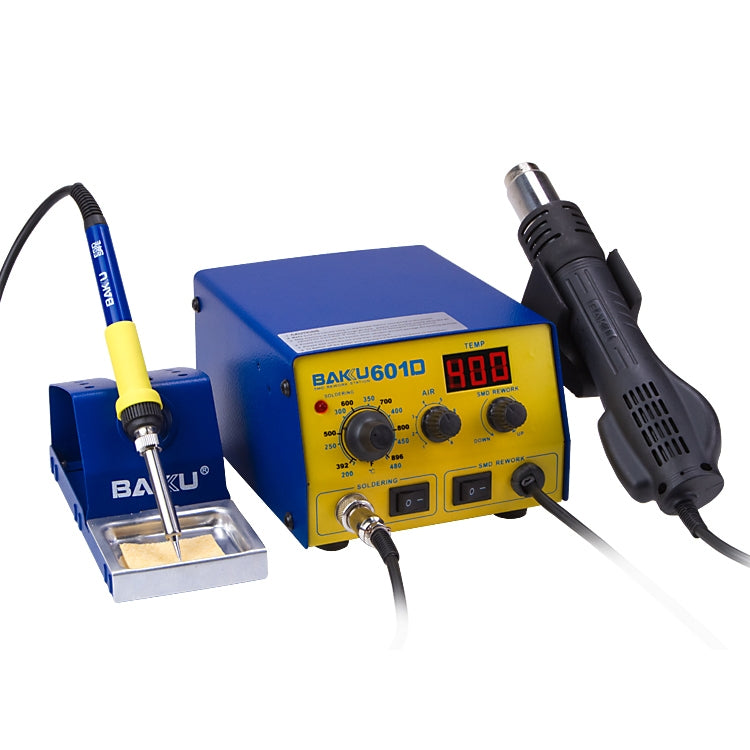BAKU BK-601D AC 220V LED Display 2 in 1 Hot Air Gun Soldering Iron Soldering Station