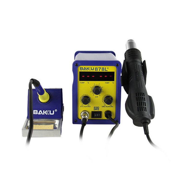 BAKU BK-878L2 AC 110V LED Display 2 in 1 Hot Air Gun Soldering Iron Soldering Station