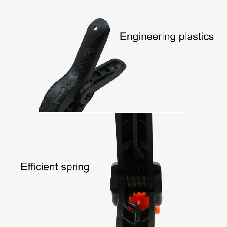 5 PCS Woodworking Photo Studio Photography Backdrop Nylon Clip Support Spring Clamp, Length: 90mm