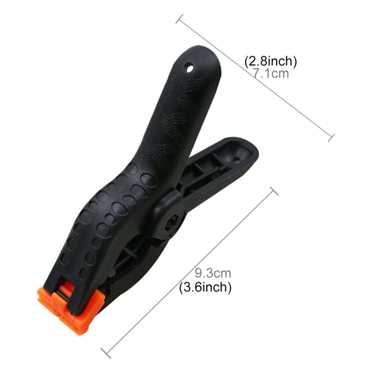 5 PCS Woodworking Photo Studio Photography Backdrop Nylon Clip Support Spring Clamp, Length: 93mm