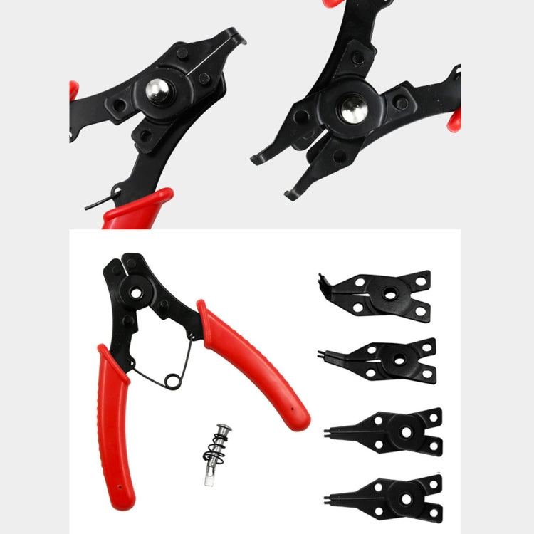 4 in 1 Pliers 10-15mm Snap Ring Circlip Plier Combination Retaining Clip 45-180 Degree
