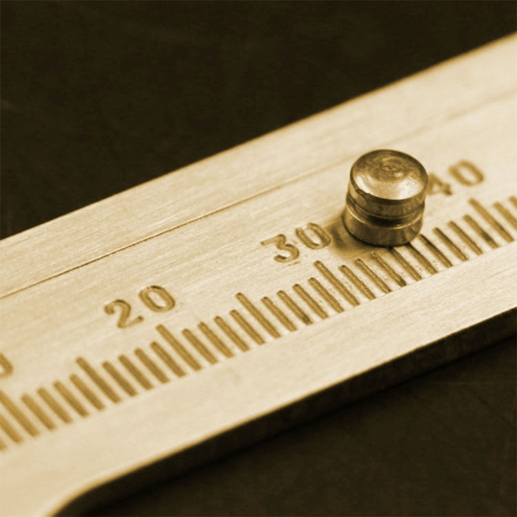 Portable Mini Brass Sliding 100mm Gauge Vernier Bead Jewelry Measuring Caliper