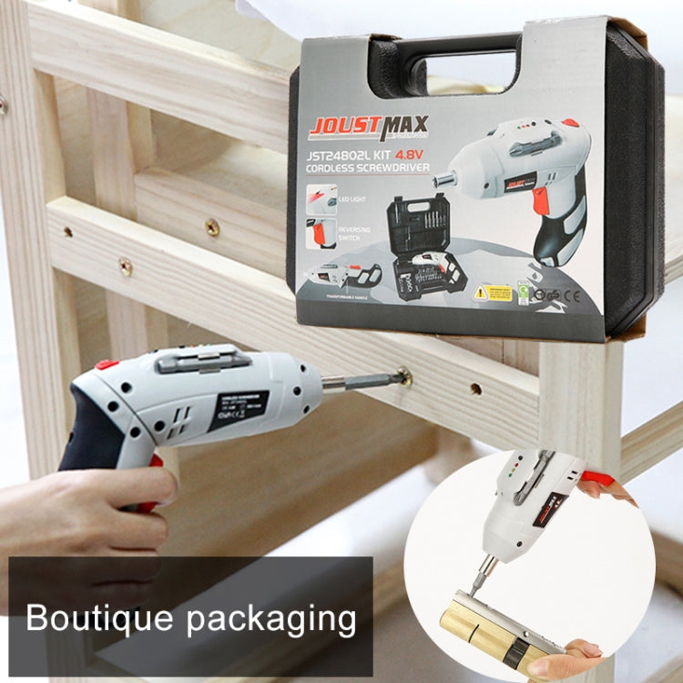 4.8V Multi-functional Household Electric Screwdriver Electric Drill Electric Screwdriver Set US Plug